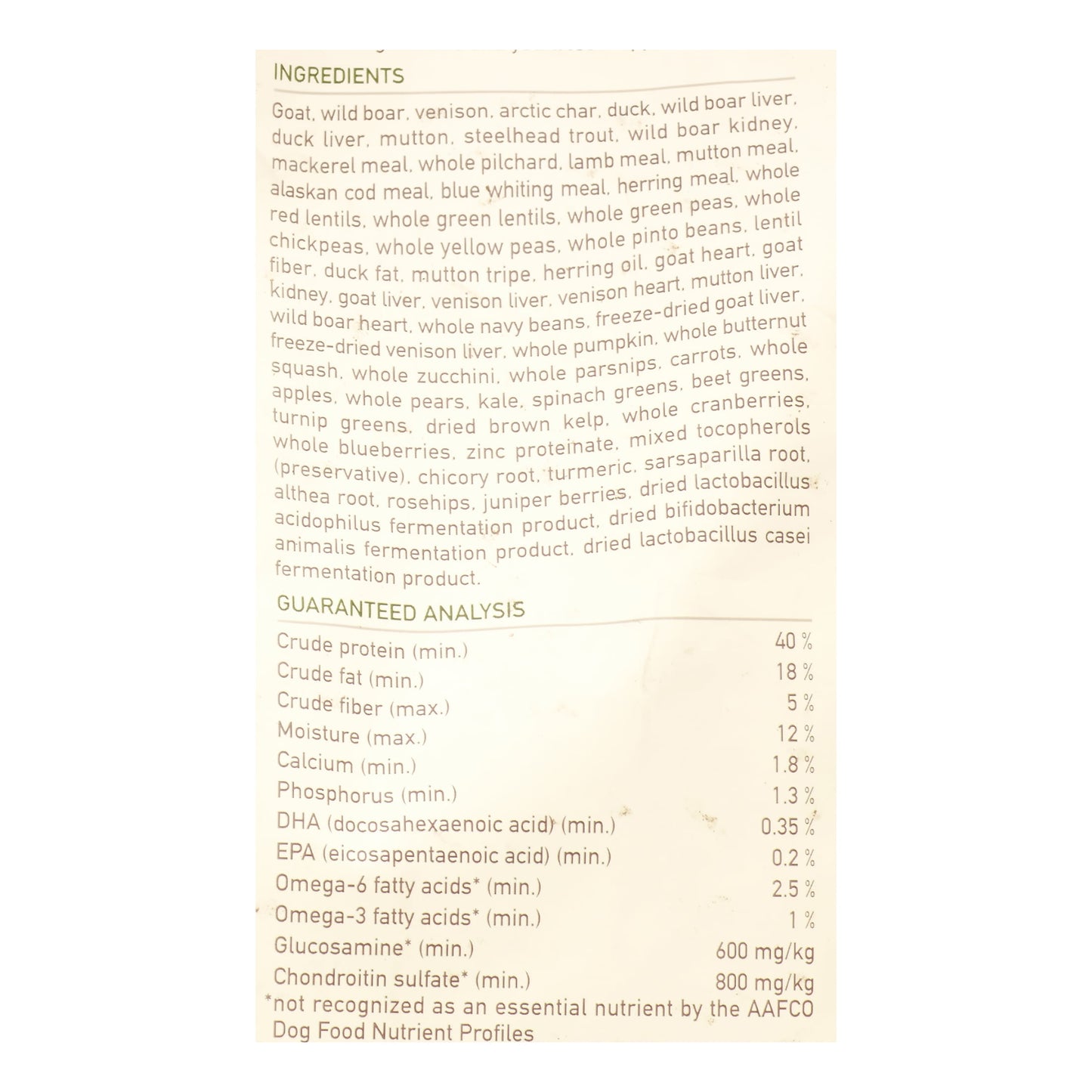 Orijen Tundra Biologically Appropriate Goat, Boar, Venison, Duck, Mutton & Char Dry Dog Food, 4 lb