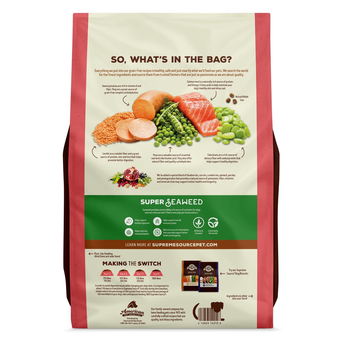 Supreme Source Grain-Free Salmon Meal & Sweet Potato Recipe Dry Dog Food, 11lb Bag