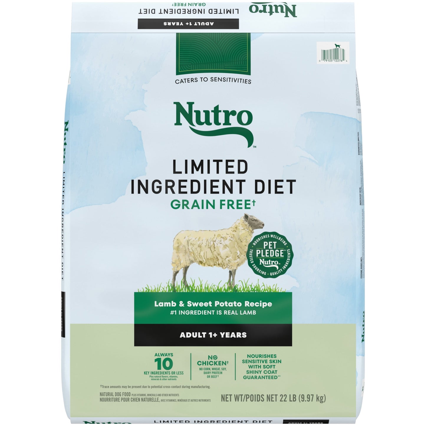Nutro Limited Ingredient Diet Adult Dry Dog Food, Lamb & Sweet Potato Recipe, 22 Lbs.