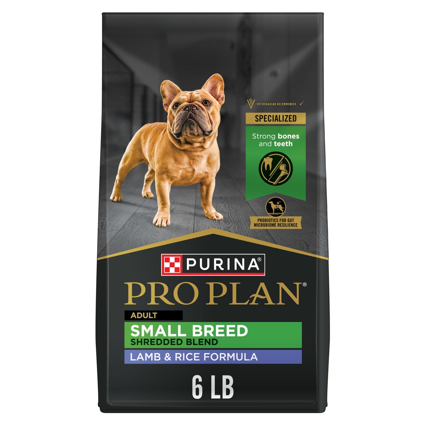Purina Pro Plan High Protein Small Breed High Protein Dog Food Dry Shredded Blend Lamb and Rice Formula