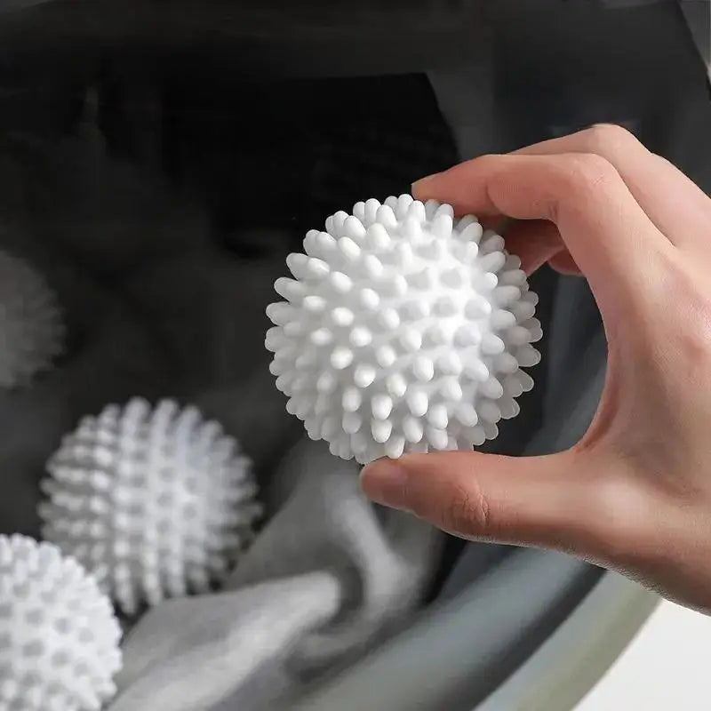 4/6pcs TPR Anti Winding Laundry Ball Circular Pure White Magic