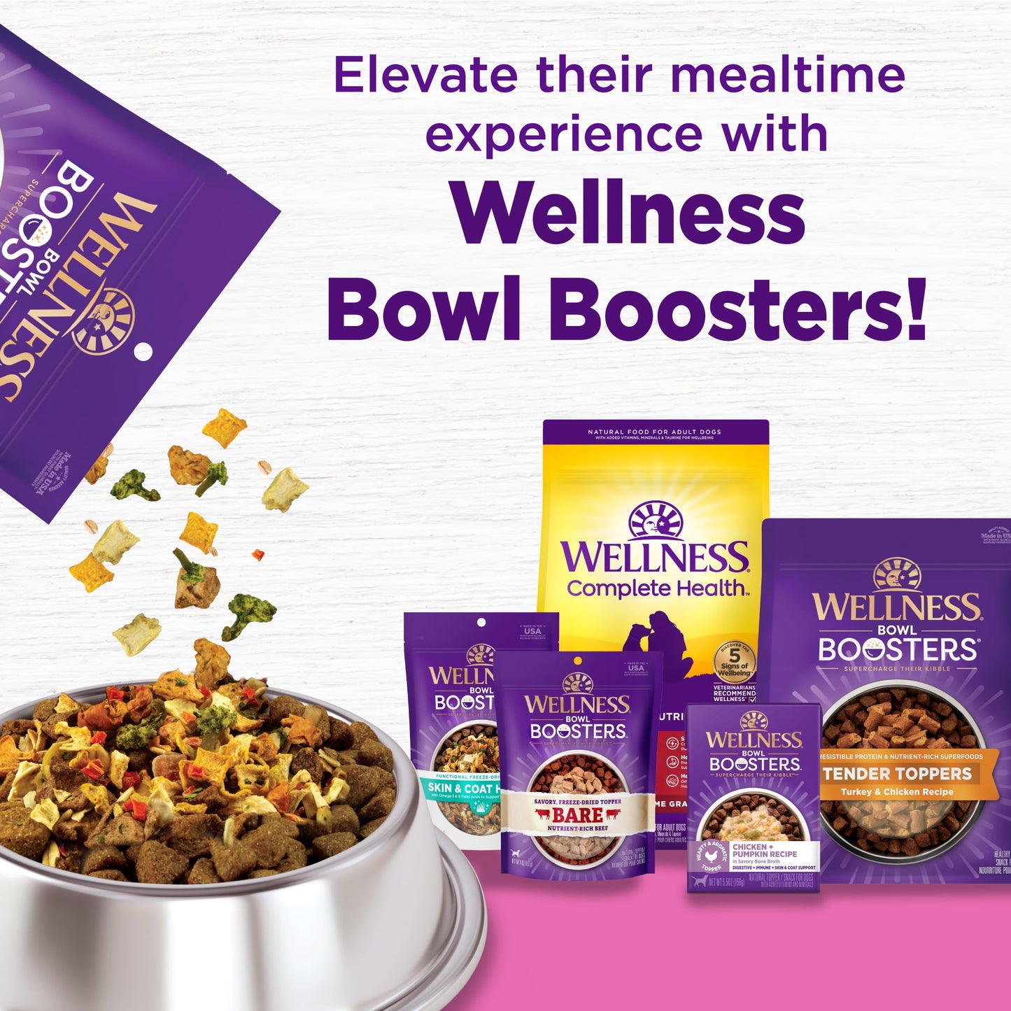 Wellness Complete Health Natural Toy Breed Dry Dog Food, Chicken & Rice, 4-Pound Bag