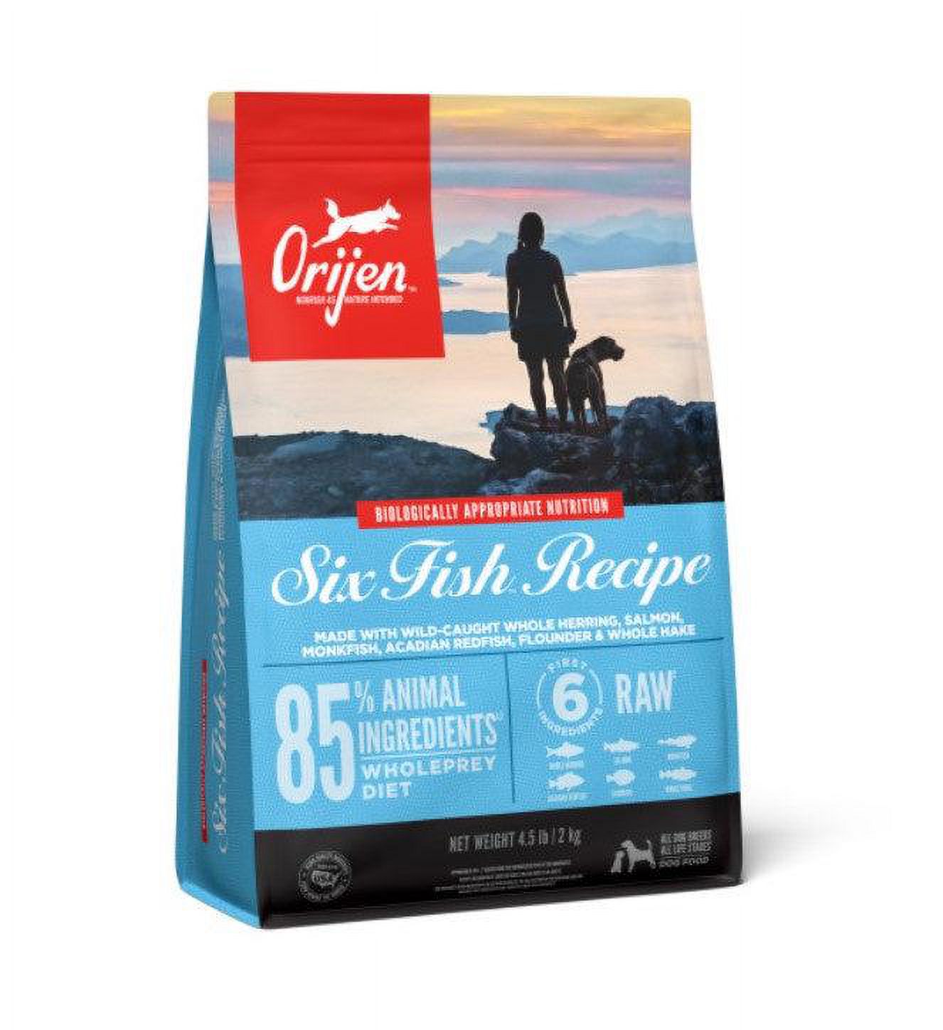 ORIJEN Six Fish Dry Dog Food 4.5 lb