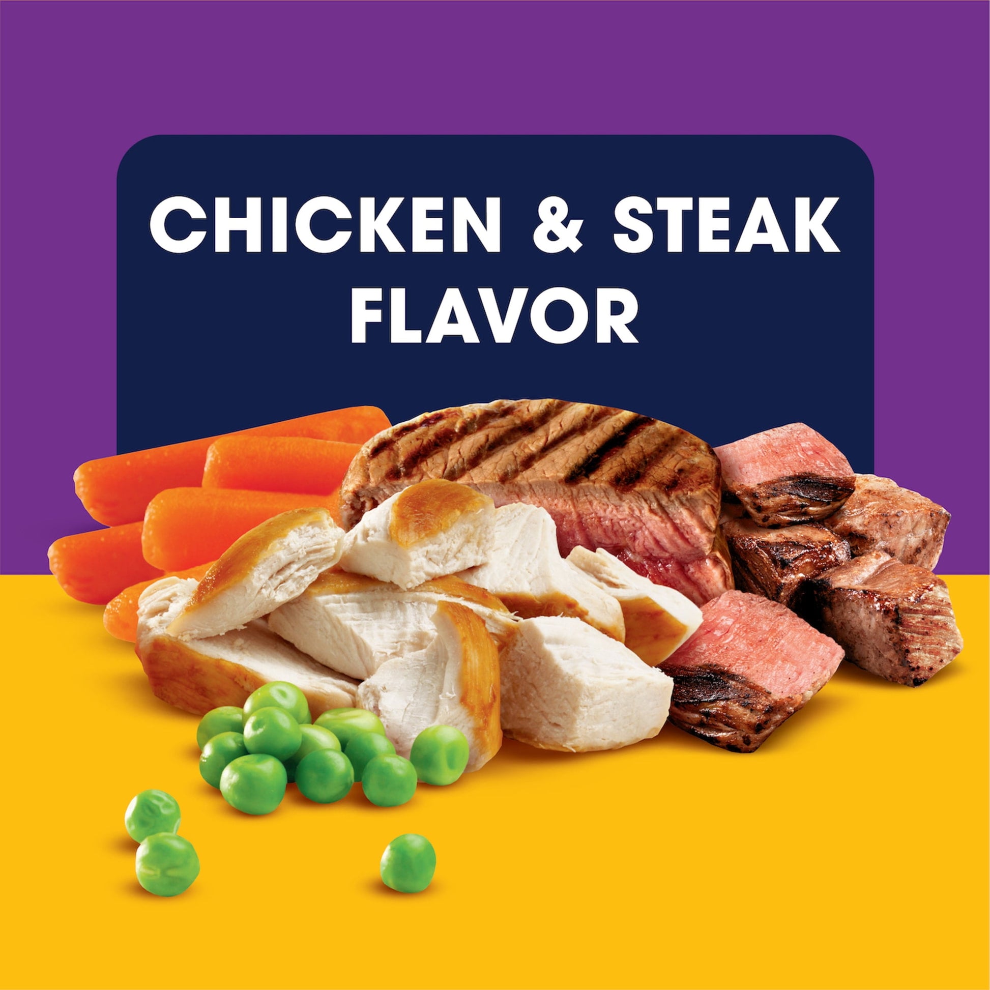 Pedigree With Tender Bites Complete Nutrition Adult Dry Dog Food Chicken & Steak Flavor Dog Kibble, 30 Lb Bag