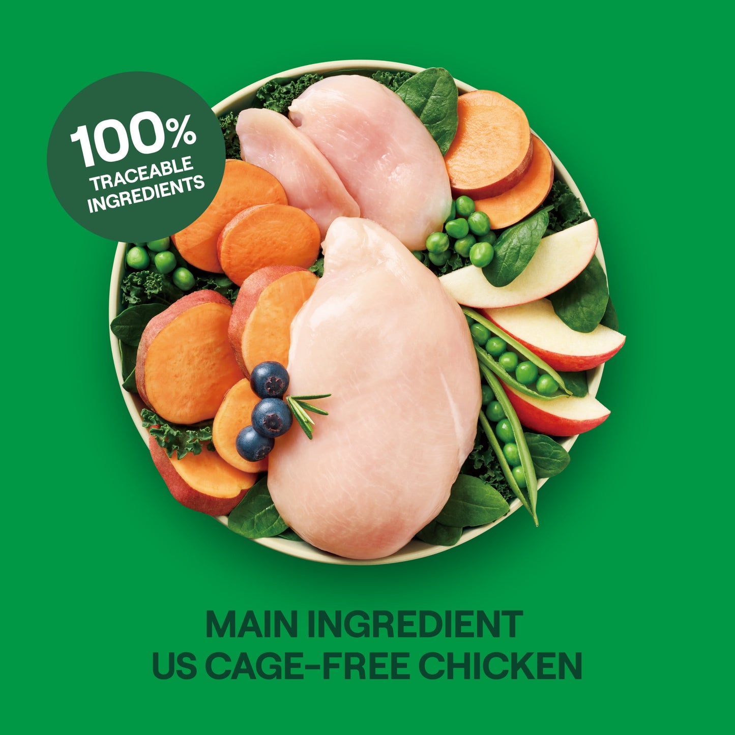 Goodlands Cage-Free Chicken Flavor, Dry Small Dog Food with Probiotics, 6 lb Bag