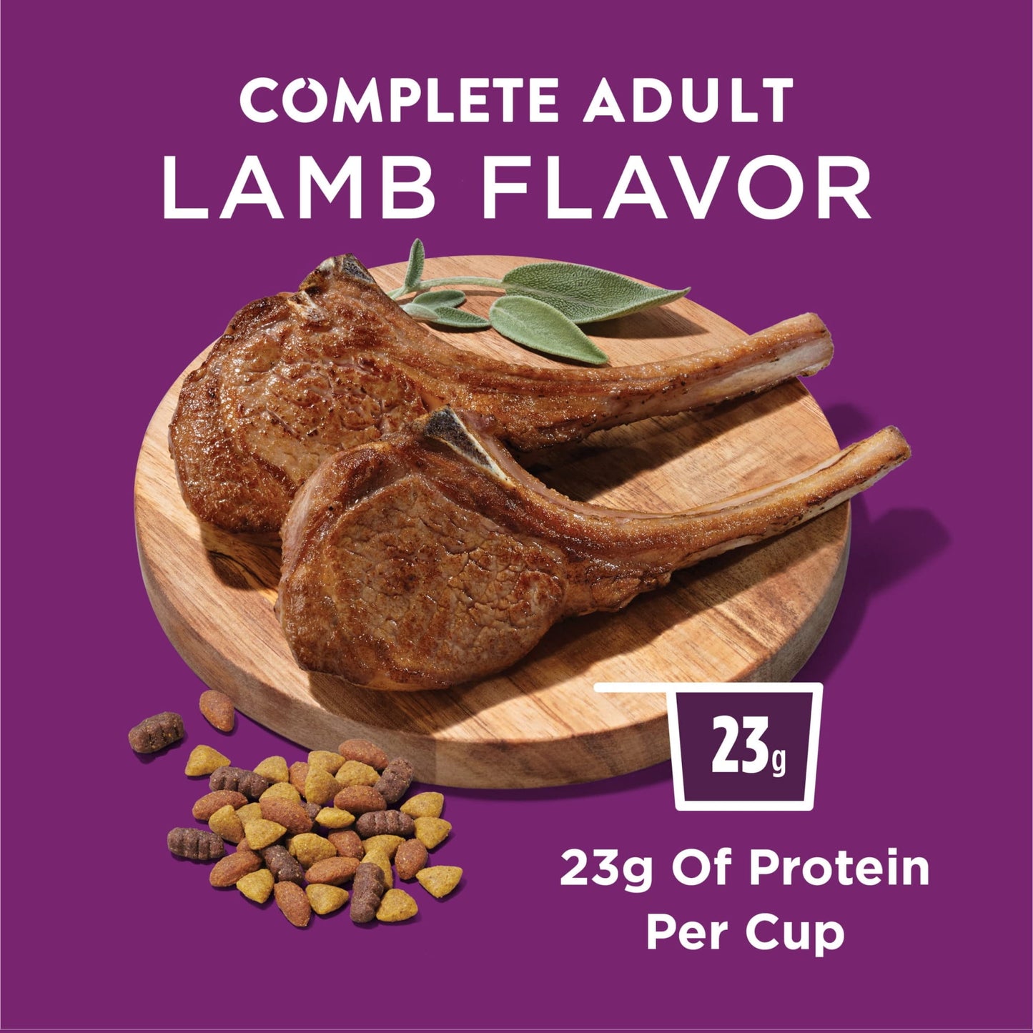 Purina Dog Chow Complete Adult Dry Dog Food Kibble with Lamb Flavor (Pack of 4)