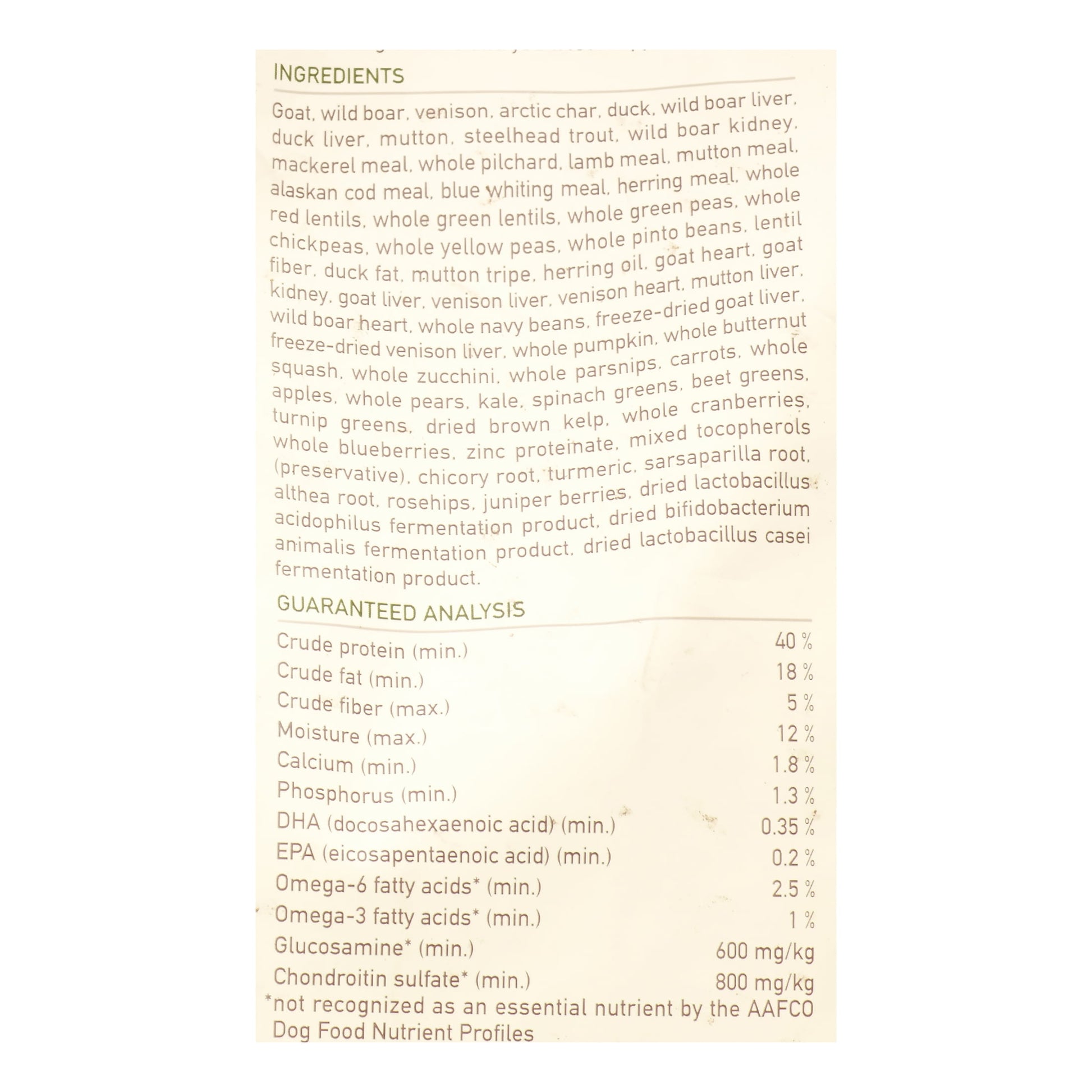 Orijen Tundra Biologically Appropriate Goat, Boar, Venison, Duck, Mutton & Char Dry Dog Food, 4 lb