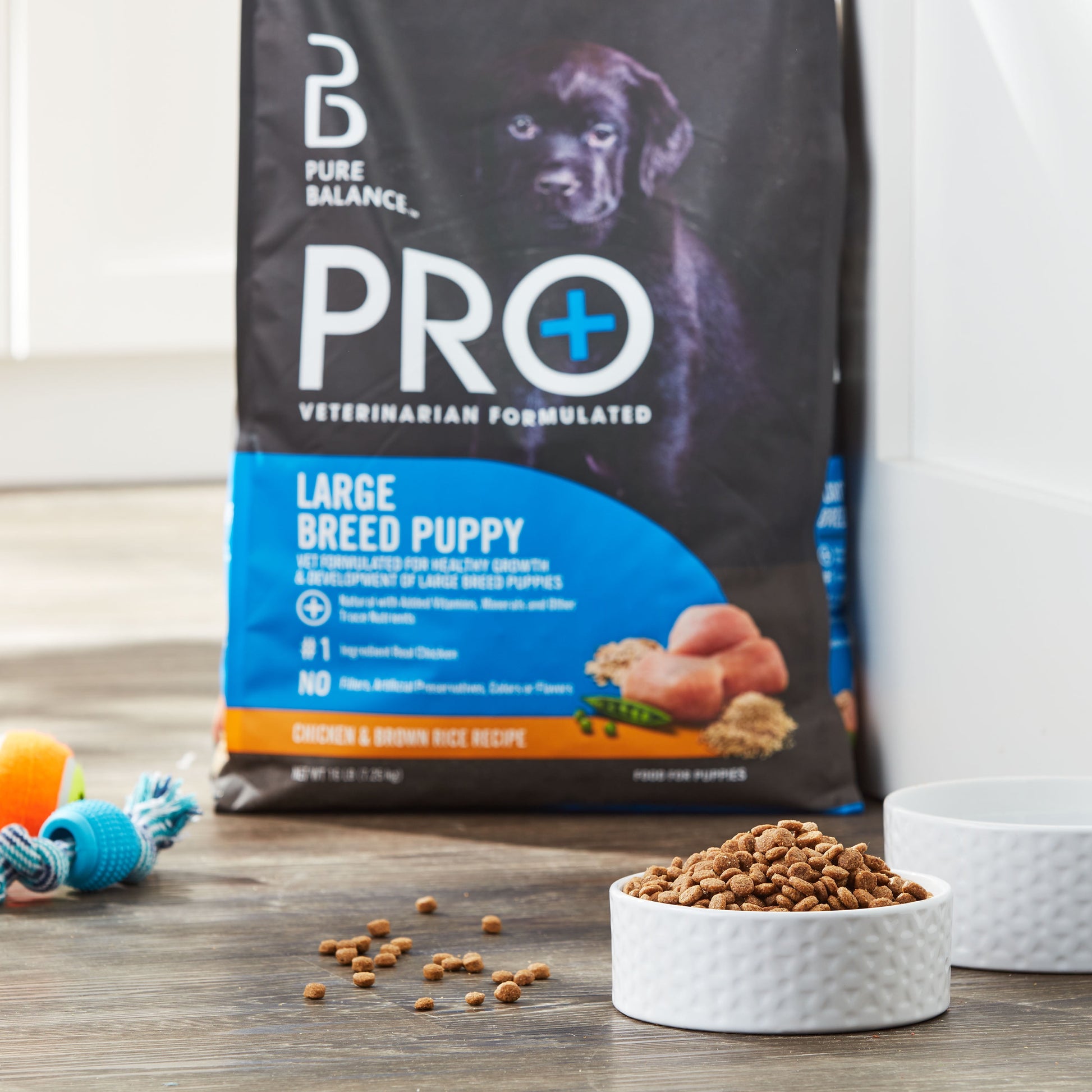 Pure Balance Pro+ Chicken and Brown Rice Large Breed Puppy Food, 16 lbs