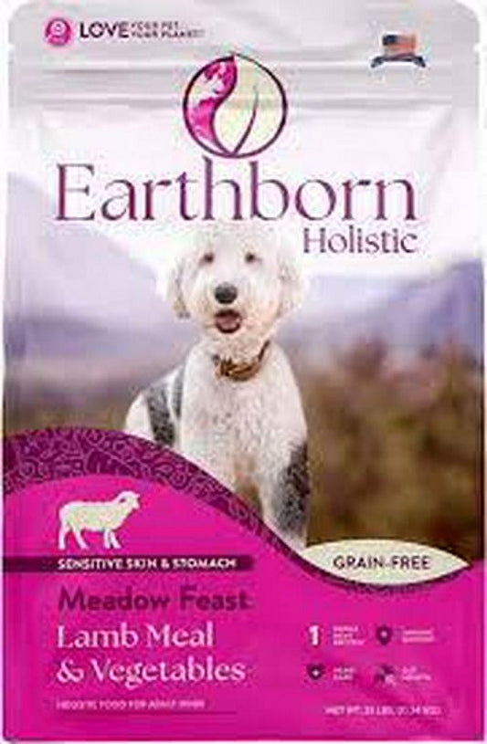 Earthborn Holistic Meadow Feast Grain Free Lamb Dry Dog Food 25 lb