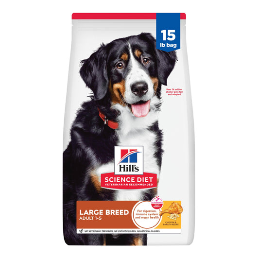 Hill's Science Diet Large Breed Chicken & Barley Dry Dog Food, 15lb Bag
