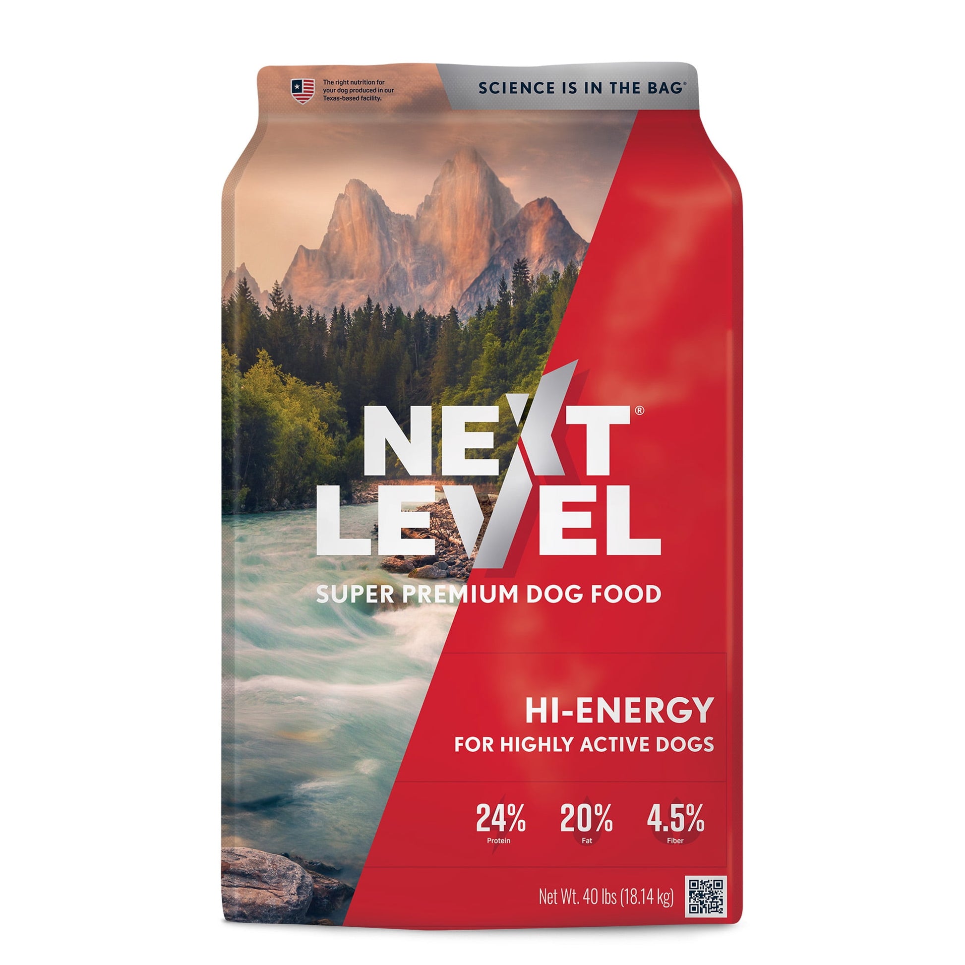 Next Level Hi-Energy Dry Dog Food, 40 lbs