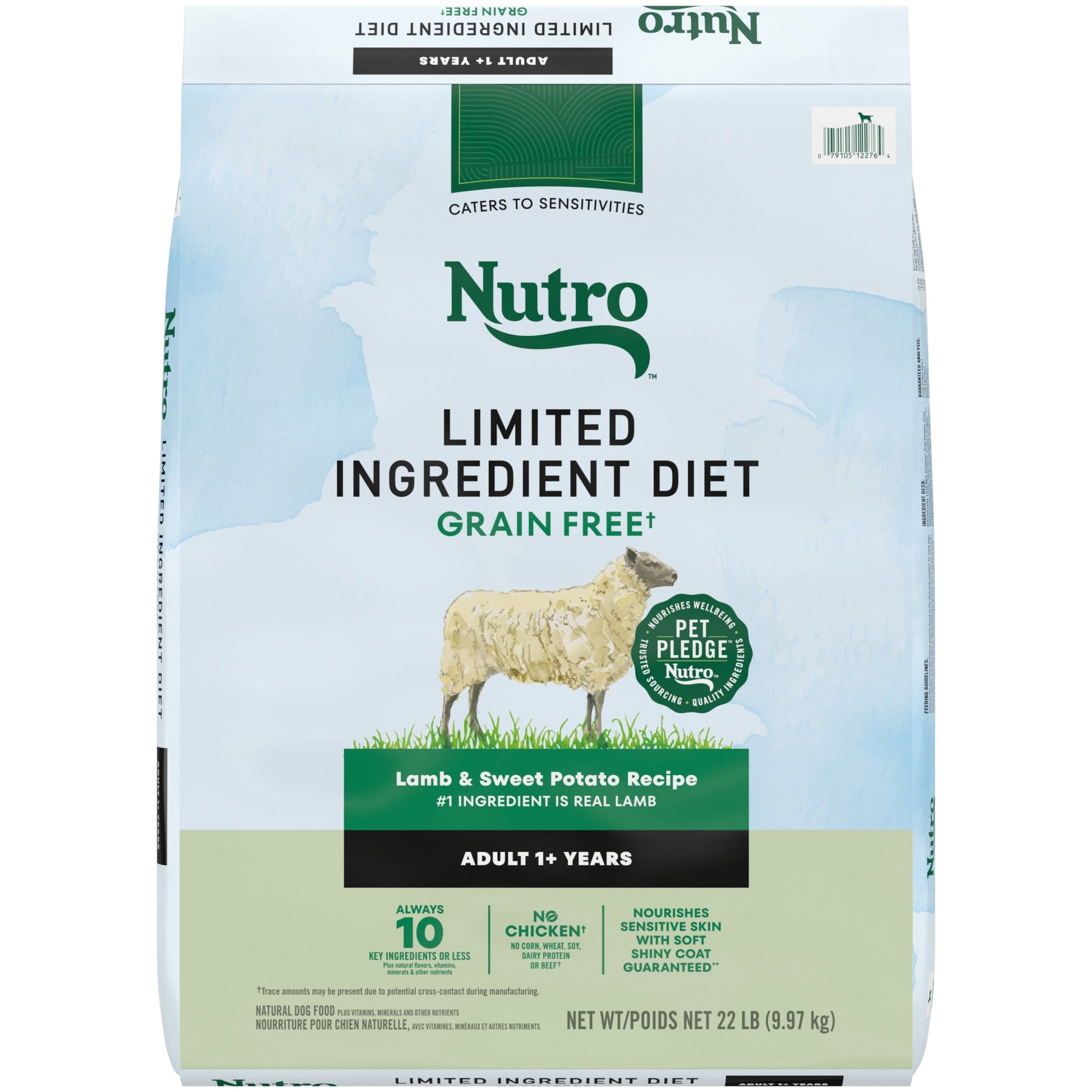 Nutro Limited Ingredient Diet Adult Dry Dog Food, Lamb & Sweet Potato Recipe, 22 Lbs.