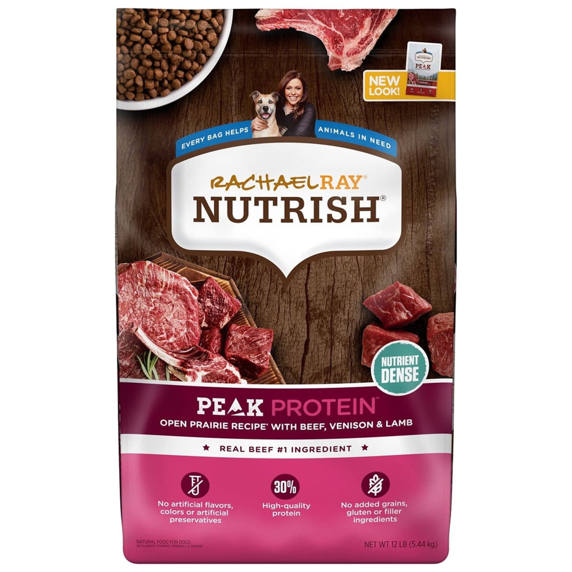 Rachael Ray Nutrish PEAK Natural Dry Dog Food (Pack of 2)