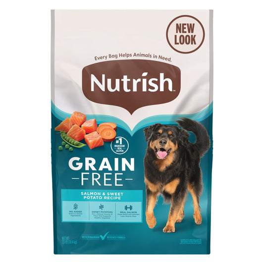 Nutrish Grain Free Salmon & Sweet Potato Recipe Dry Dog Food, 23 lb. Bag (Rachael Ray)