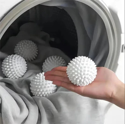 4/6pcs TPR Anti Winding Laundry Ball Circular Pure White Magic