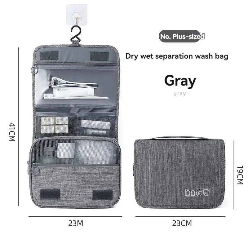 Foldable Toiletry Bag Organizer Hanging Storage Bag Bathroom Makeup