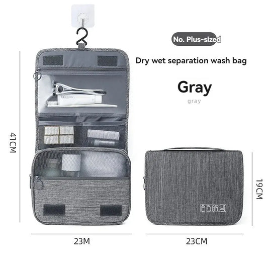 Foldable Toiletry Bag Organizer Hanging Storage Bag Bathroom Makeup