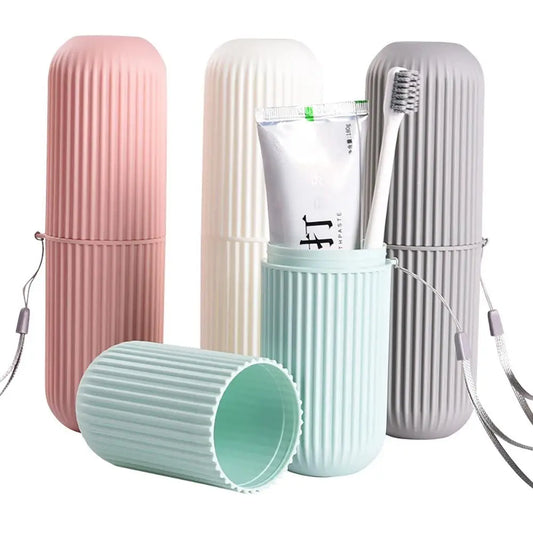 Travel Portable Toothbrush Cup Bathroom Toothpaste Holder Storage Case