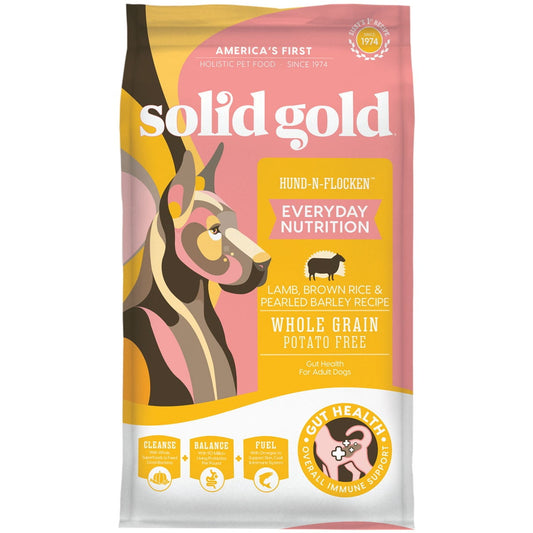 Solid Gold Hund-N-Flocken Dog Food, Lamb 4lb