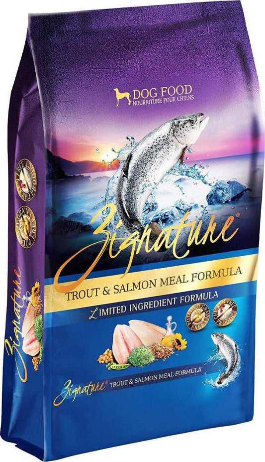 Zignature Trout and Salmon Meal Formula Dry Dog Food 12.5 lb