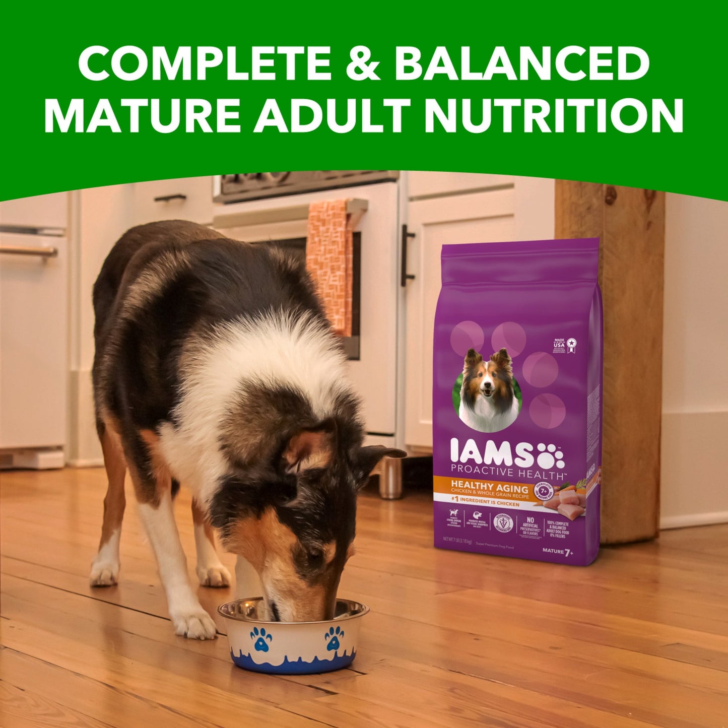 Iams Chicken And Whole Grains Recipe Dry Dog Food, 15 Lb Bag