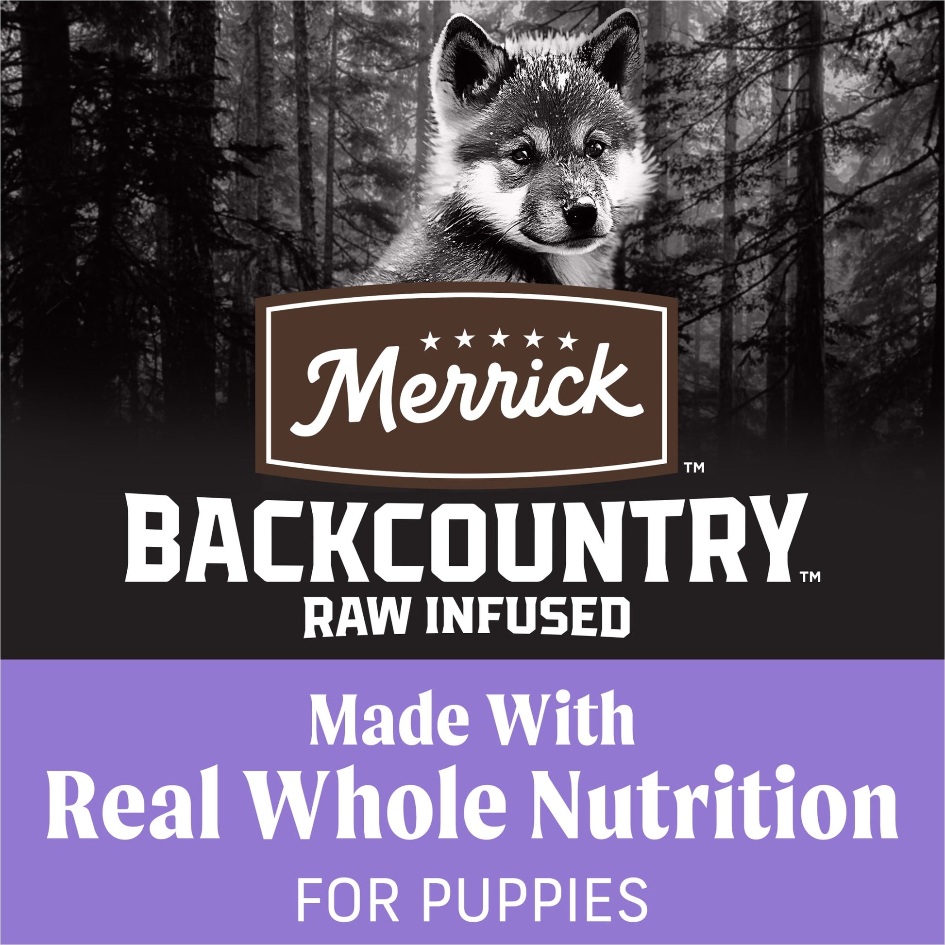 Merrick Backcountry Grain Free Dry Puppy Dog Food, Kibble With Freeze Dried Raw Pieces, Chicken Recipe, 20.0 lb. Bag
