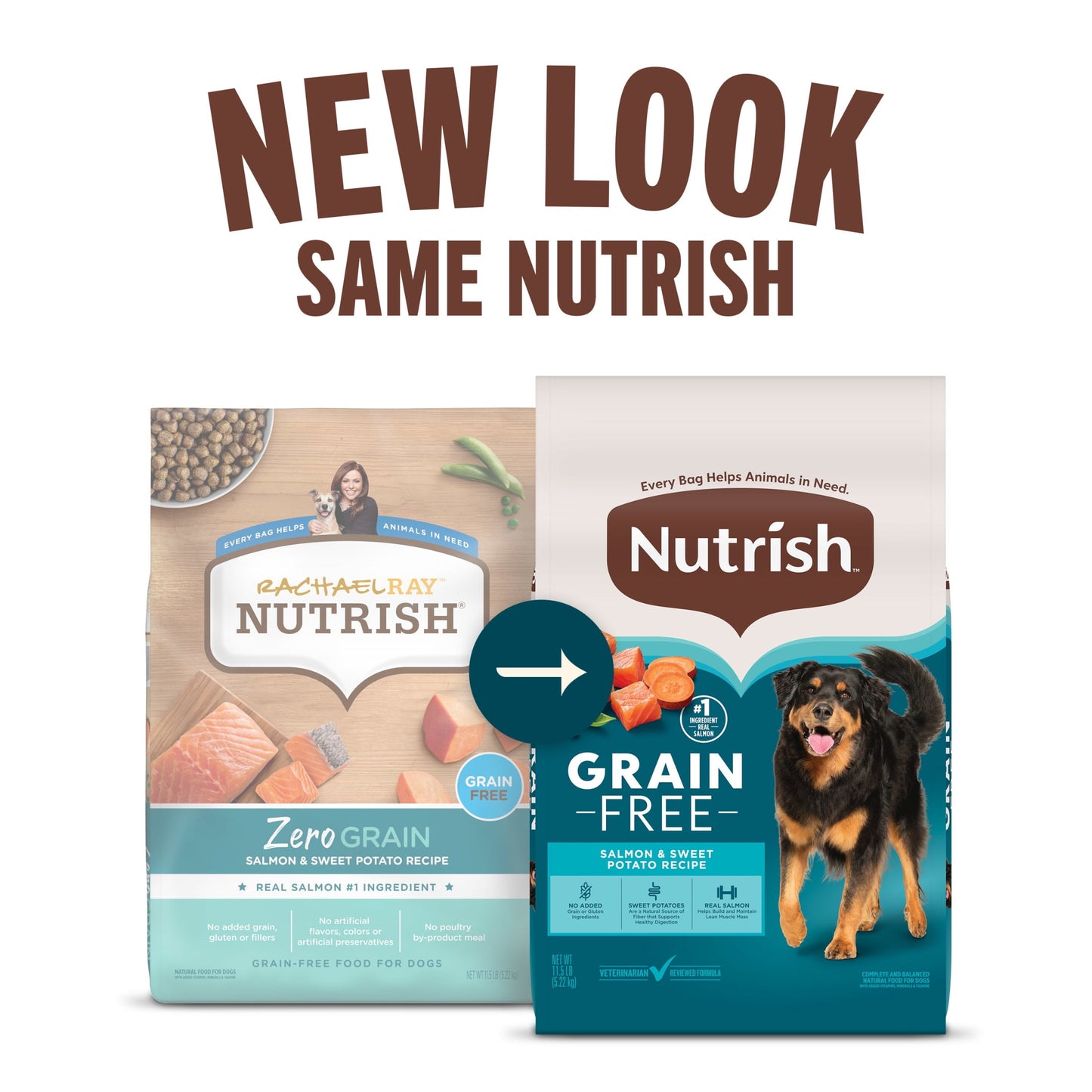 Nutrish Grain Free Salmon & Sweet Potato Recipe Dry Dog Food, 23 lb. Bag (Rachael Ray)