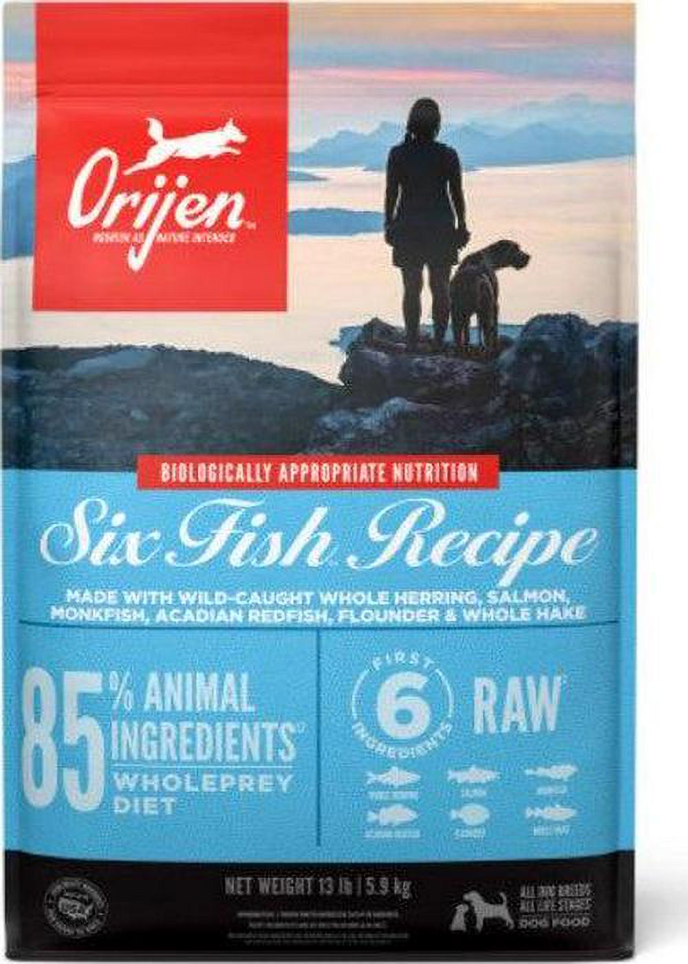ORIJEN Six Fish Dry Dog Food 4.5 lb