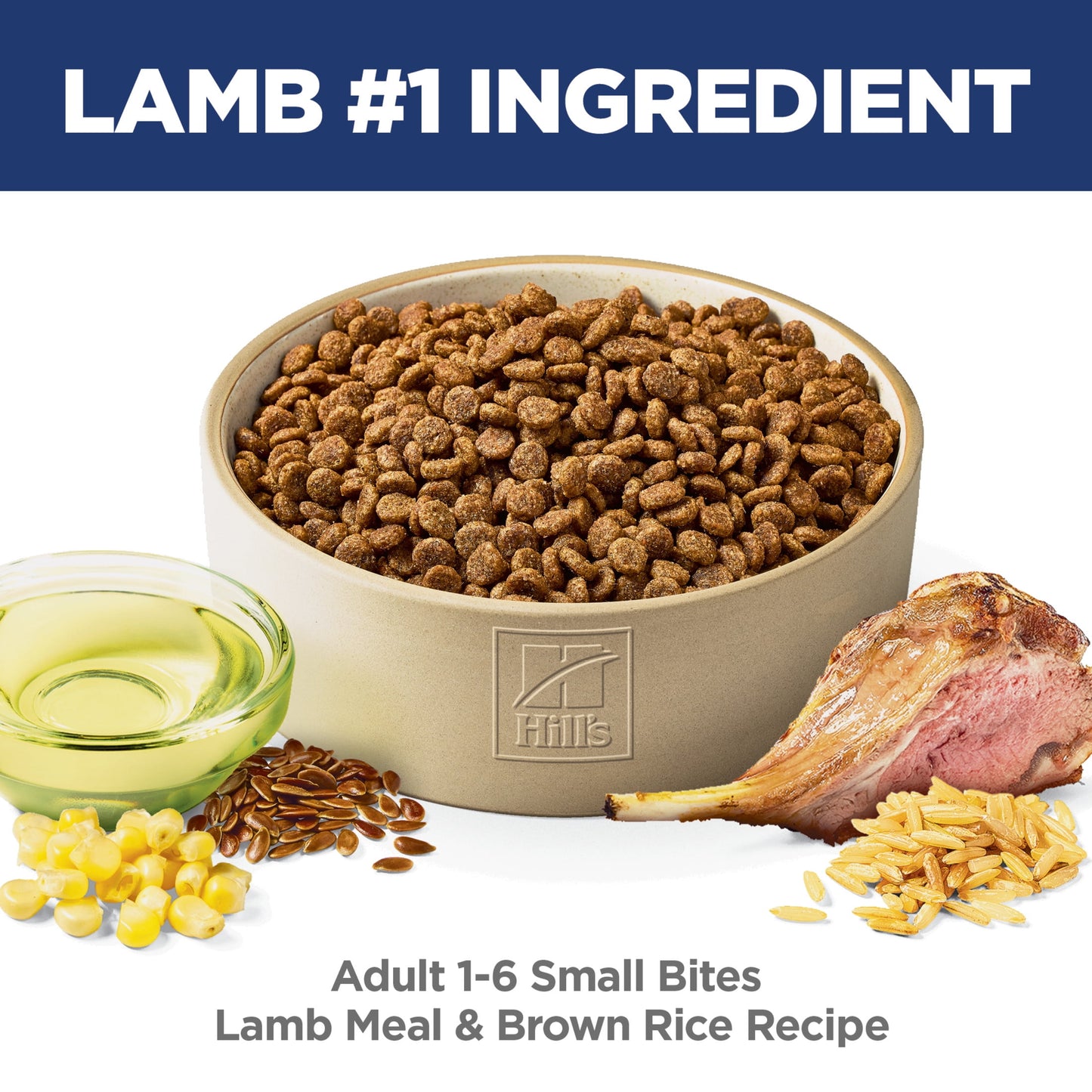 Hill's Science Diet Small Bites Lamb & Brown Rice Dry Dog Food, 4.5lb Bag