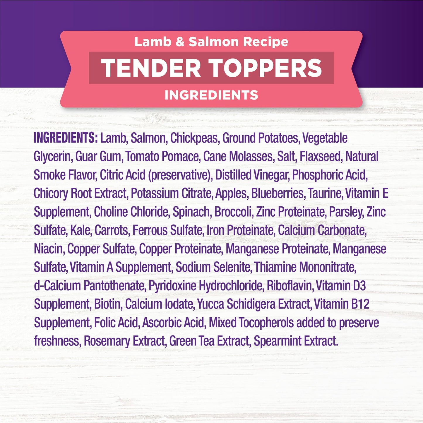 Wellness Bowl Boosters Tender Toppers, Healthy Grain Free Dog Food Topper, Lamb & Salmon Recipe, 8 Ounce Bag