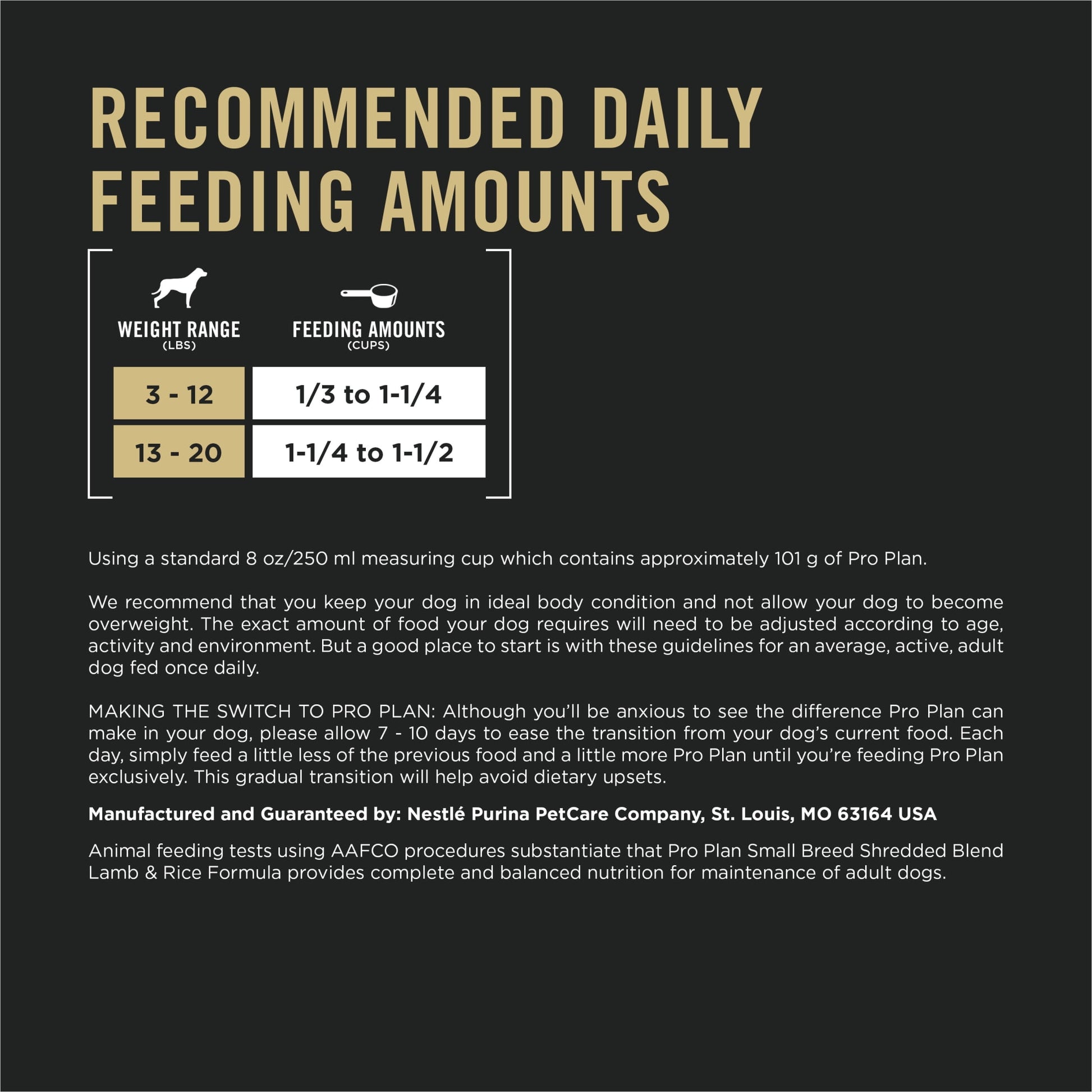 Purina Pro Plan High Protein Small Breed High Protein Dog Food Dry Shredded Blend Lamb and Rice Formula