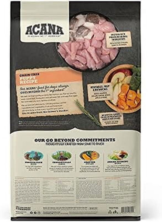 ACANA Grain Free Dry Dog Food, Puppy Recipe, 25lb