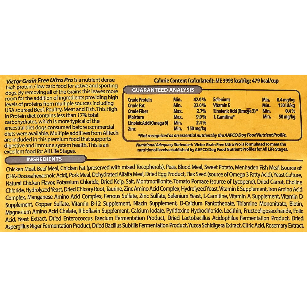 Victor Grain-Free Ultra Pro Dry Dog Food, 5 lb